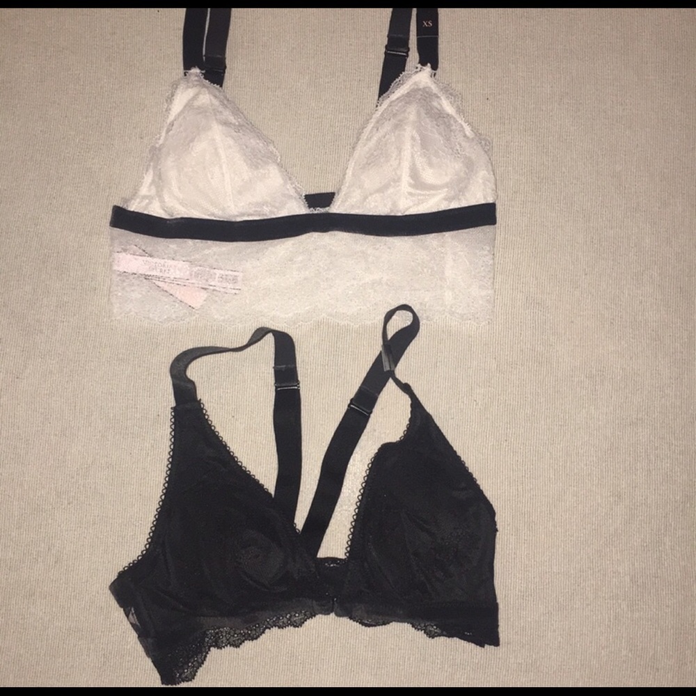 2 xs New with tag Victoria’s secret White/black b…